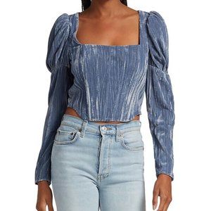 WAYF  Velvet Bustler Top